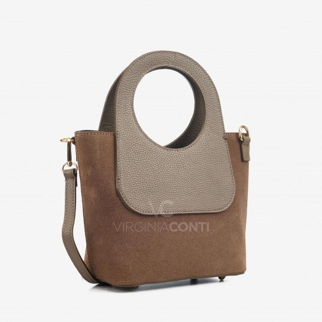 Шоппер Virginia Conti цвета темный тауп