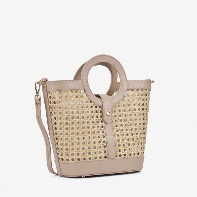 Шоппер Virginia Conti кольору світлий тауп