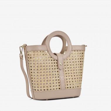 Шоппер Virginia Conti кольору світлий тауп