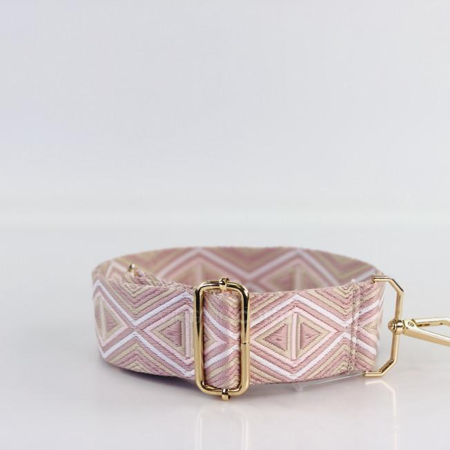 Ремешок для сумки светло-розовый