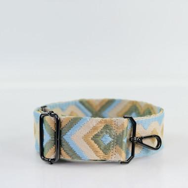 Ремешок для сумки голубой