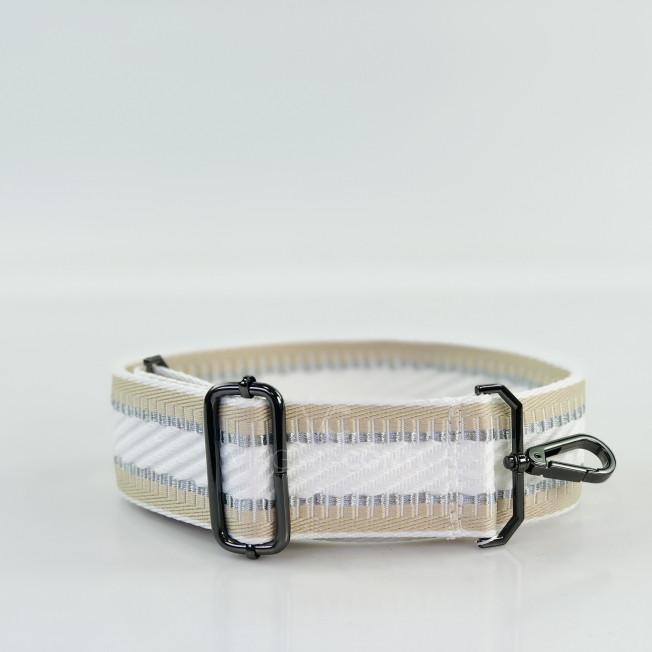 Ремешок для сумки белый