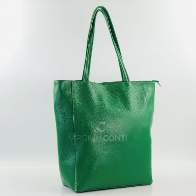Шоппер с подкладкой Virginia Conti зеленаый