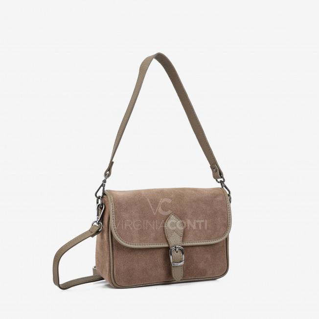 Сумка на плече Virginia Conti кольору тауп