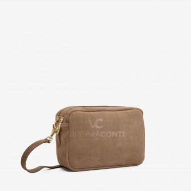 Сумка через плече (крос-боді) Virginia Conti кольору темний тауп