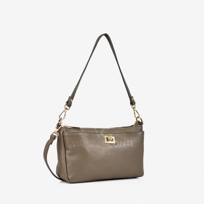 Сумка через плече (крос-боді) Virginia Conti кольору темний тауп