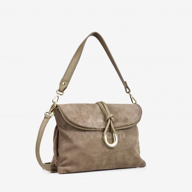 Сумка через плече (крос-боді) Virginia Conti кольору темний тауп