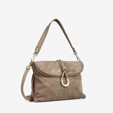 Сумка через плече (крос-боді) Virginia Conti кольору темний тауп