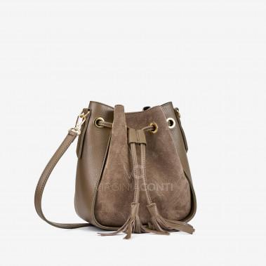 Сумка через плече (крос-боді) Virginia Conti кольору темний тауп