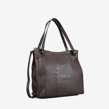 Шоппер Virginia Conti кольору шоколад