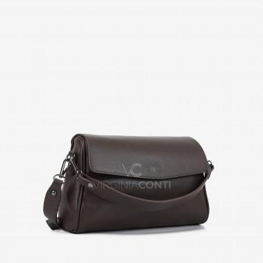 Сумка через плече (крос-боді) Virginia Conti кольору шоколад
