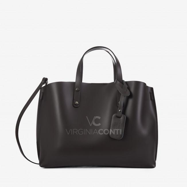 Шоппер Virginia Conti цвета шоколад