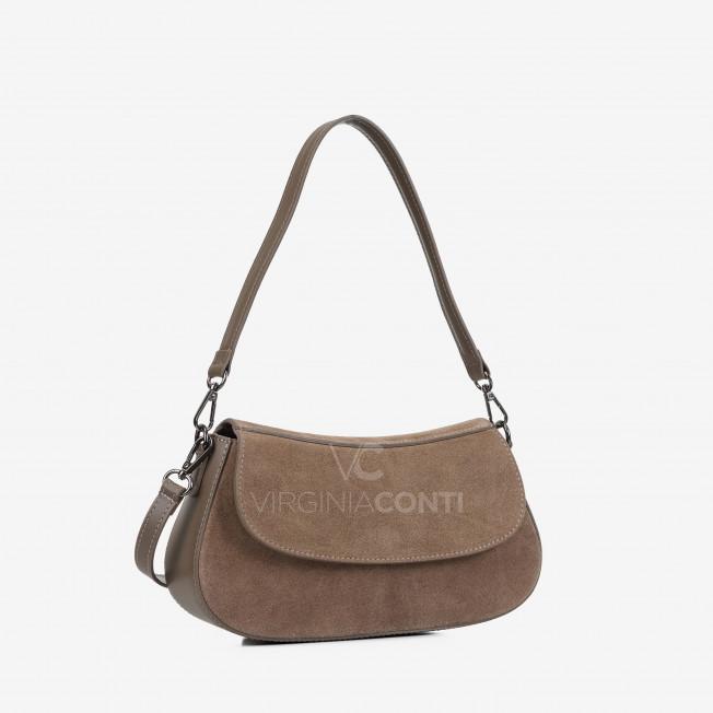 Сумка через плече (крос-боді) Virginia Conti кольору темний тауп