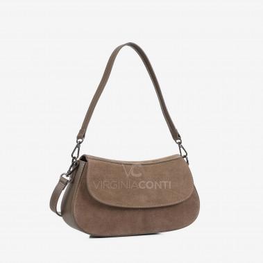 Сумка через плече (крос-боді) Virginia Conti кольору темний тауп