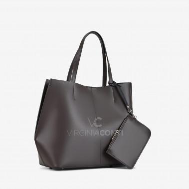 Шоппер Virginia Conti кольору шоколад