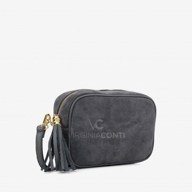 Сумка через плече (крос-боді) Virginia Conti темно-сіра