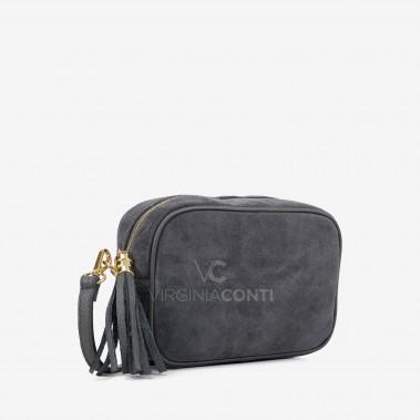 Сумка через плече (крос-боді) Virginia Conti темно-сіра