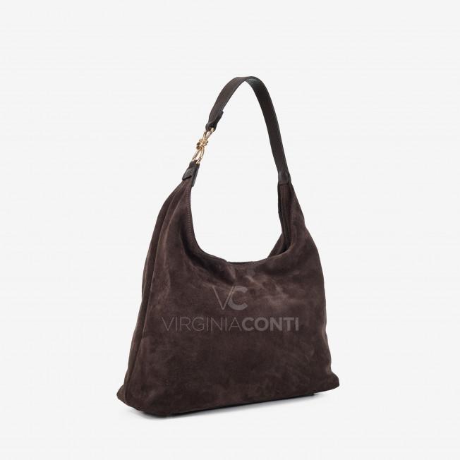 Сумка на плече Virginia Conti кольору шоколад