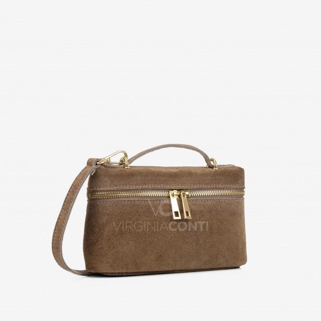 Сумка через плече (крос-боді) Virginia Conti кольору темний тауп