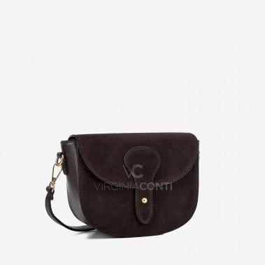Сумка через плече (крос-боді) Virginia Conti кольору шоколад