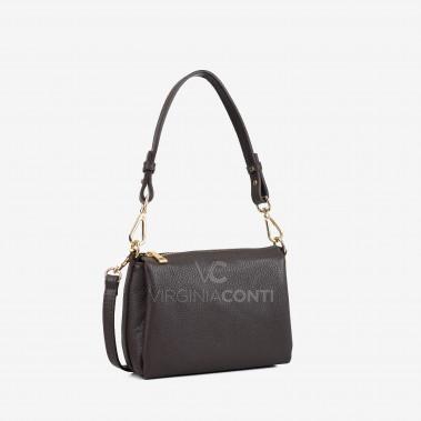 Сумка через плече (крос-боді) Virginia Conti кольору шоколад
