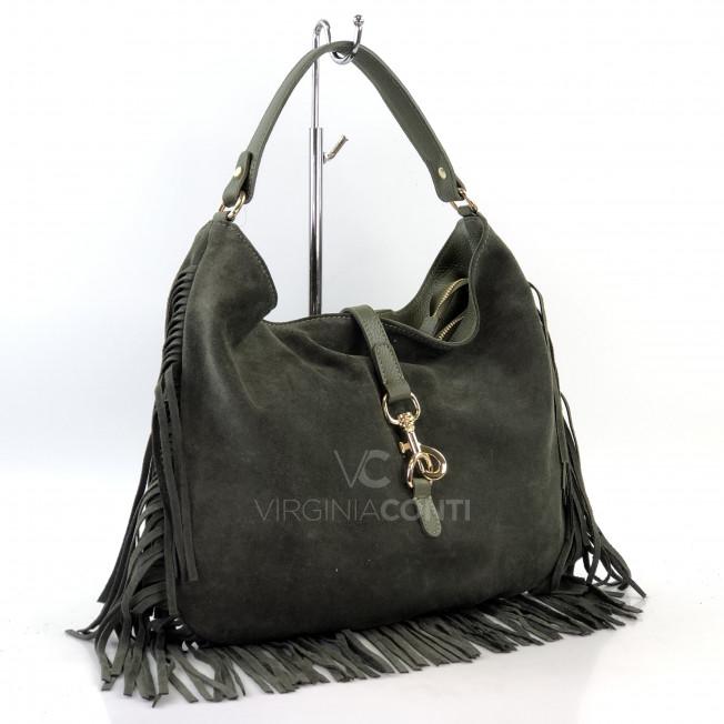Сумка на плече Virginia Conti кольору хакі