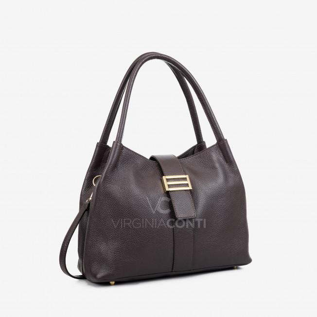 Сумка на плече Virginia Conti кольору шоколад