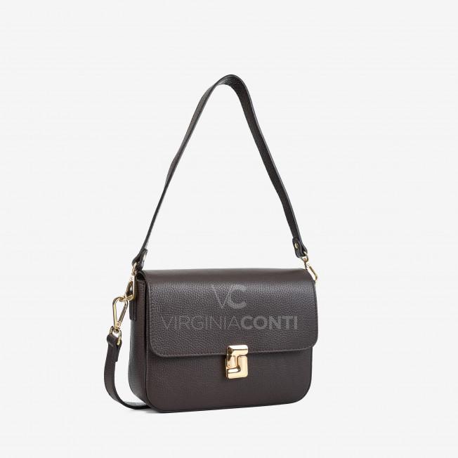 Сумка через плече (крос-боді) Virginia Conti кольору шоколад