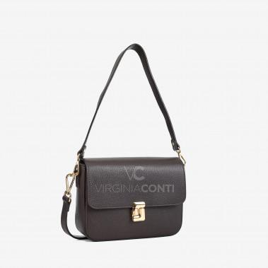 Сумка через плече (крос-боді) Virginia Conti кольору шоколад