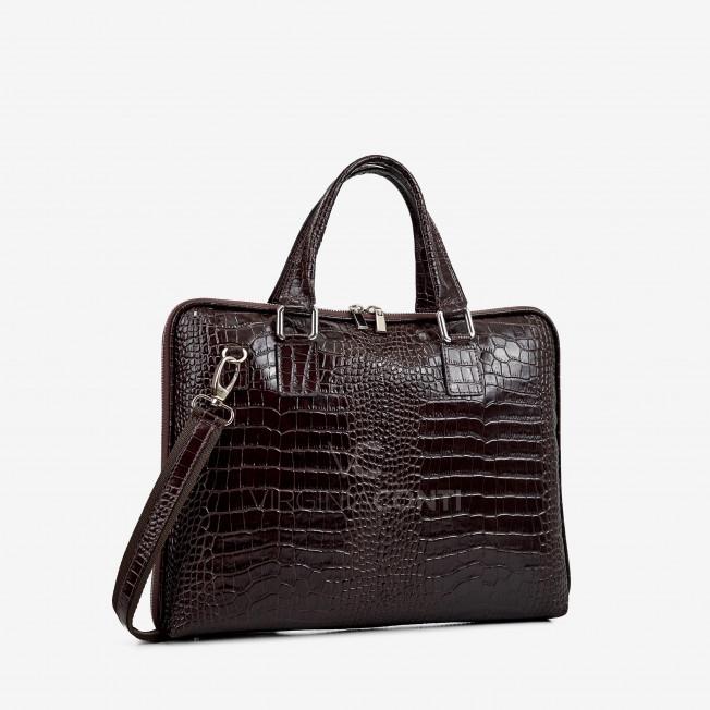 Портфель Virginia Conti цвета шоколад