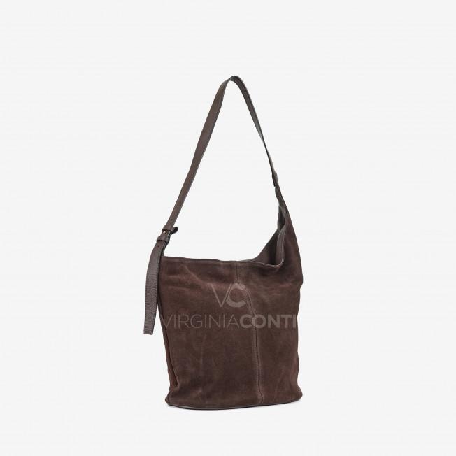 Сумка на плече Virginia Conti кольору шоколад