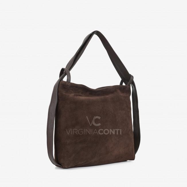 Сумка-рюкзак Virginia Conti кольору шоколад