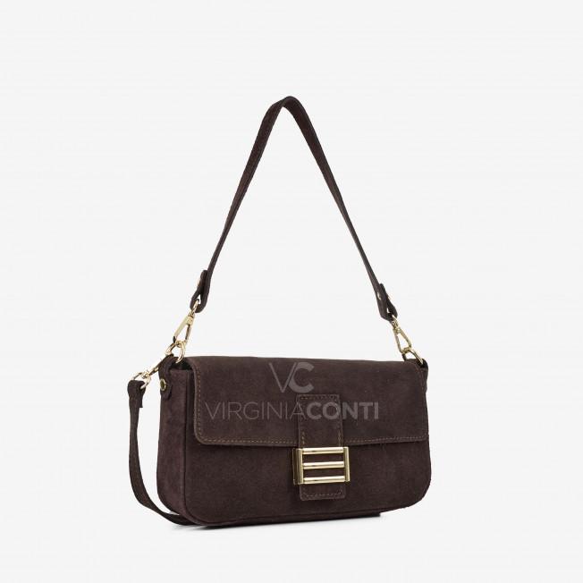 Сумка через плече (крос-боді) Virginia Conti кольору шоколад