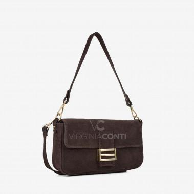 Сумка через плече (крос-боді) Virginia Conti кольору шоколад