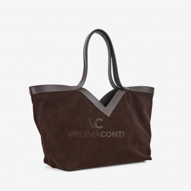Сумка на плече Virginia Conti кольору шоколад