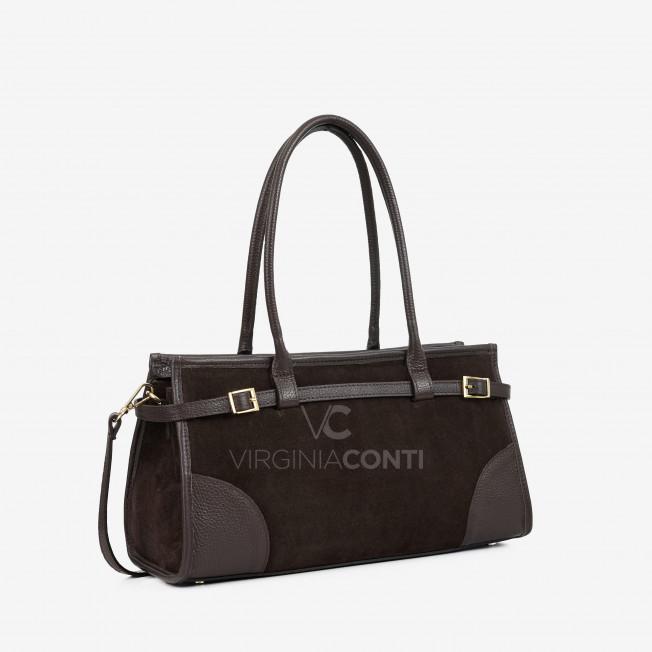 Сумка Virginia Conti кольору шоколад