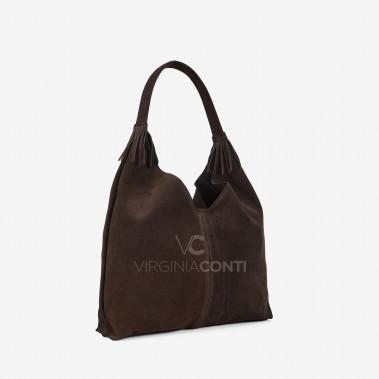 Шоппер Virginia Conti цвета шоколад
