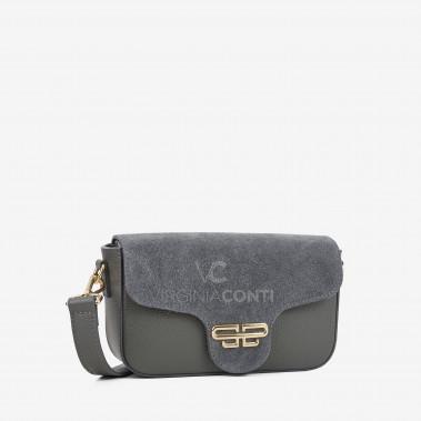 Сумка через плече (крос-боді) Virginia Conti темно-сіра
