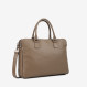 Портфель Virginia Conti кольору темний тауп фото 1