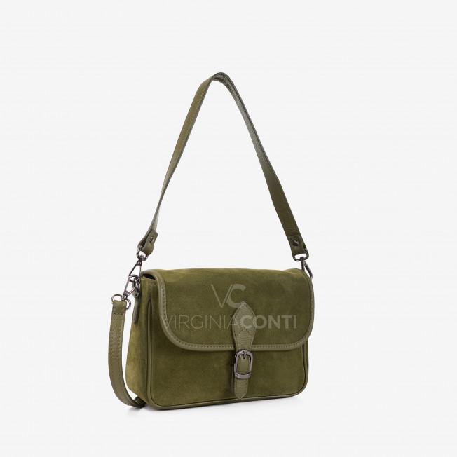 Сумка на плече Virginia Conti кольору хакі