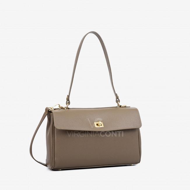 Сумка Virginia Conti кольору темний тауп