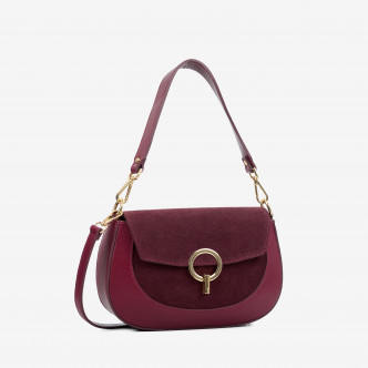 Сумка через плече (крос-боді) Virginia Conti винного кольору