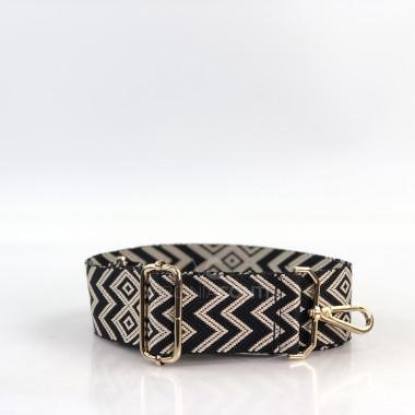 Ремешок для сумки черный