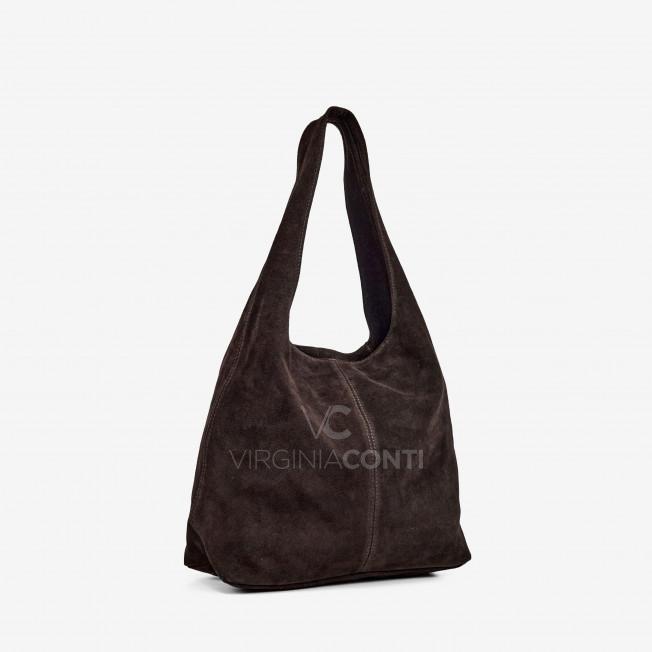 Шоппер Virginia Conti кольору шоколад