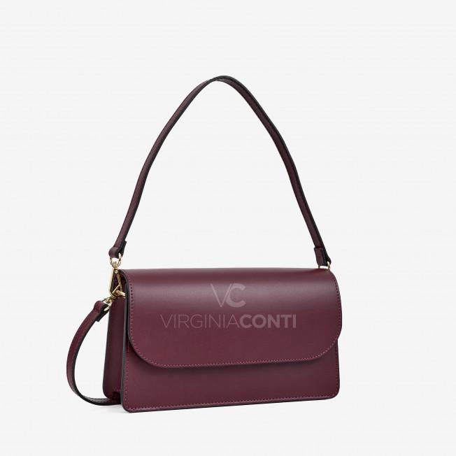 Сумка через плече (крос-боді) Virginia Conti винного кольору