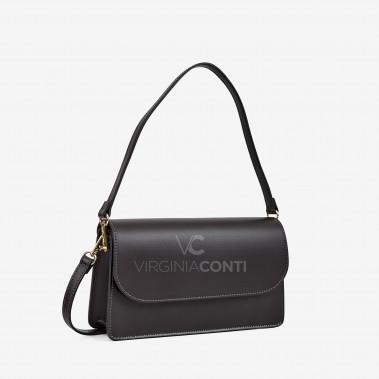 Сумка через плече (крос-боді) Virginia Conti кольору шоколад