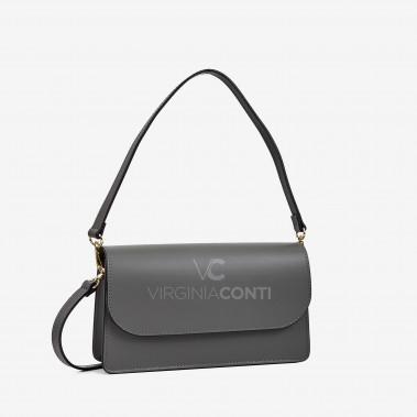 Сумка через плече (крос-боді) Virginia Conti темно-сіра