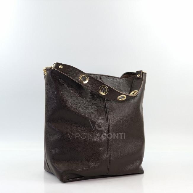 Шоппер Virginia Conti цвета шоколад