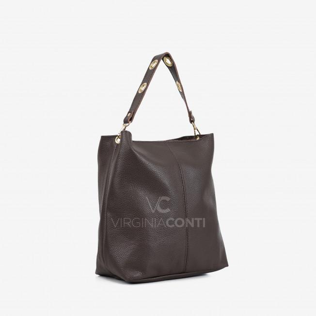 Шоппер Virginia Conti цвета шоколад