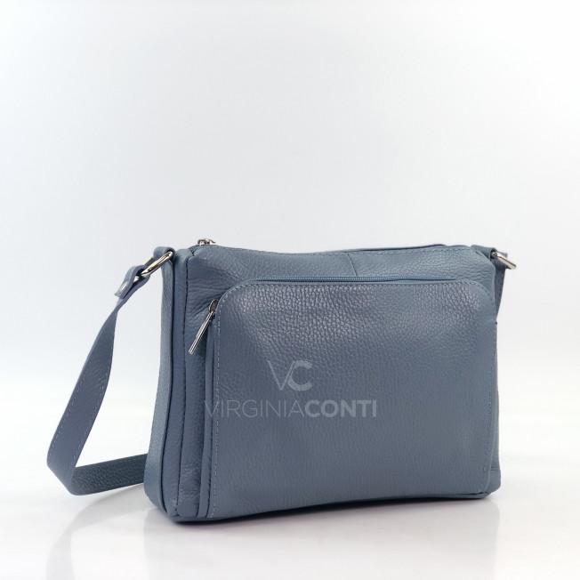 Сумка через плече (крос-боді) Virginia Conti джинсового кольору